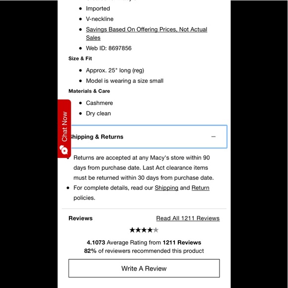 Charter Club Luxury Pure Cashmere V-neck Sweater - Picture 6 of 8